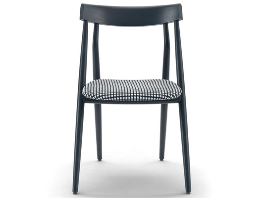 Lizzy Ash Wood Natural Upholstered Armless Dining Chair
