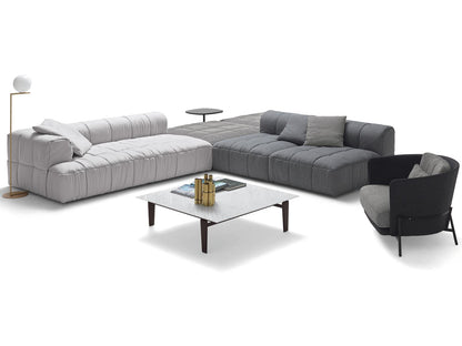 Cradle Armchair by Neri&Hu with Metal Frame and Leather Belt