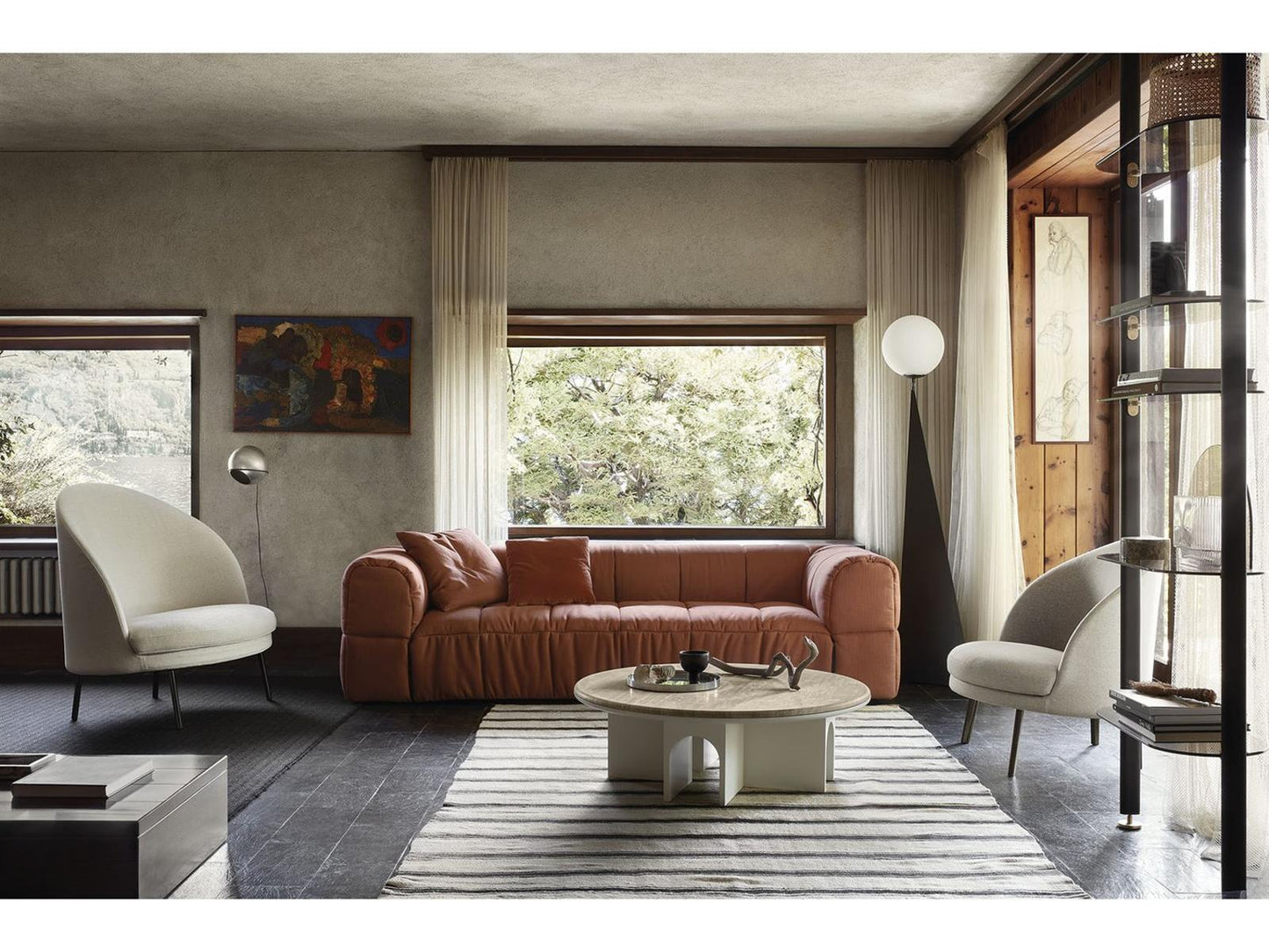 Jim Accent Armchair in Fabric