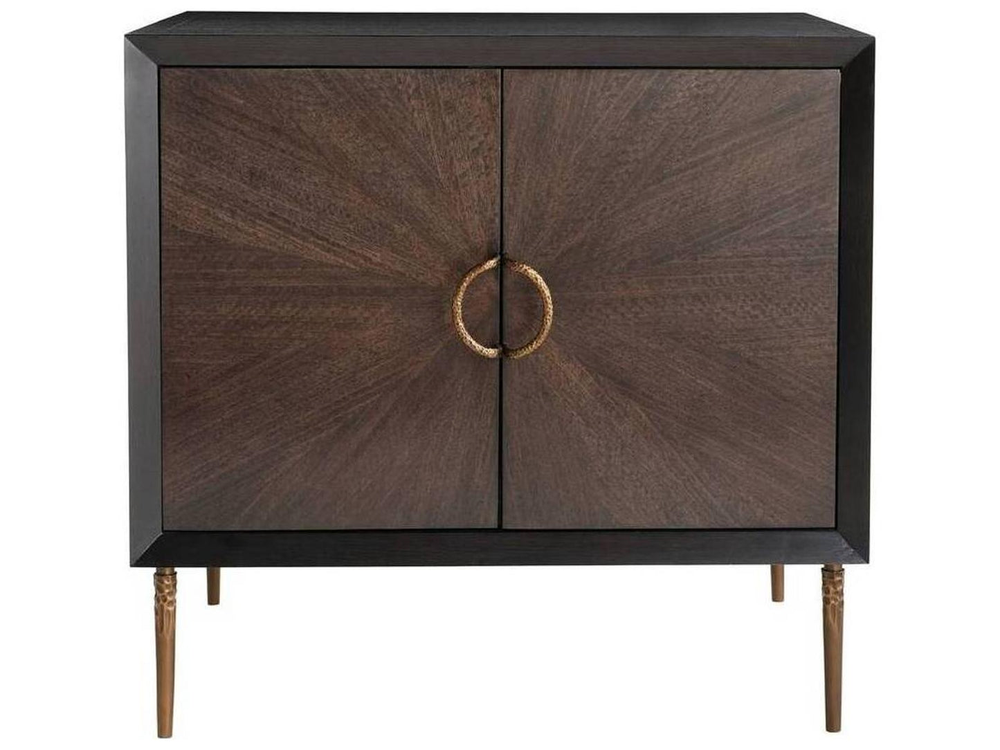 Brown Oak Wood Jonathan Nightstand