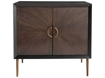 Brown Oak Wood Jonathan Nightstand