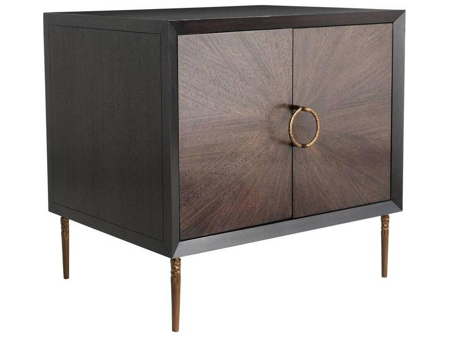 Brown Oak Wood Jonathan Nightstand