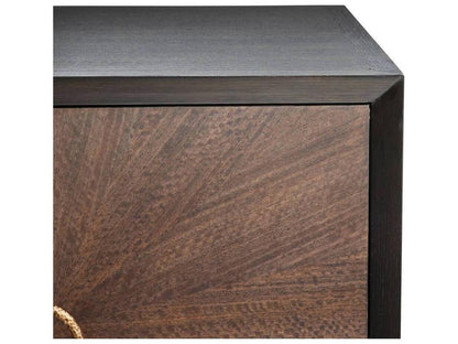 Brown Oak Wood Jonathan Nightstand