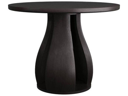 Samara Round 40-Inch Entry Table Ebony Mahogany Wood