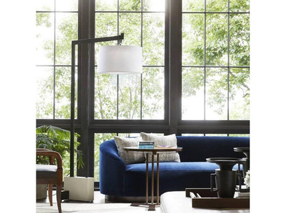 Turner 3-Seat Indigo Blue Velvet Sofa