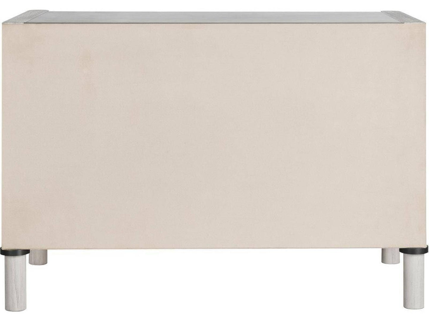 Rectangular Faux Leather Gray End Table