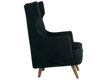 Black Velvet Accent Chair