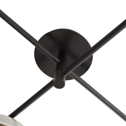 Glaze Multipoint Semi-Flushmount