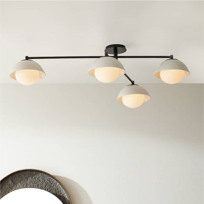 Glaze Multipoint Semi-Flushmount