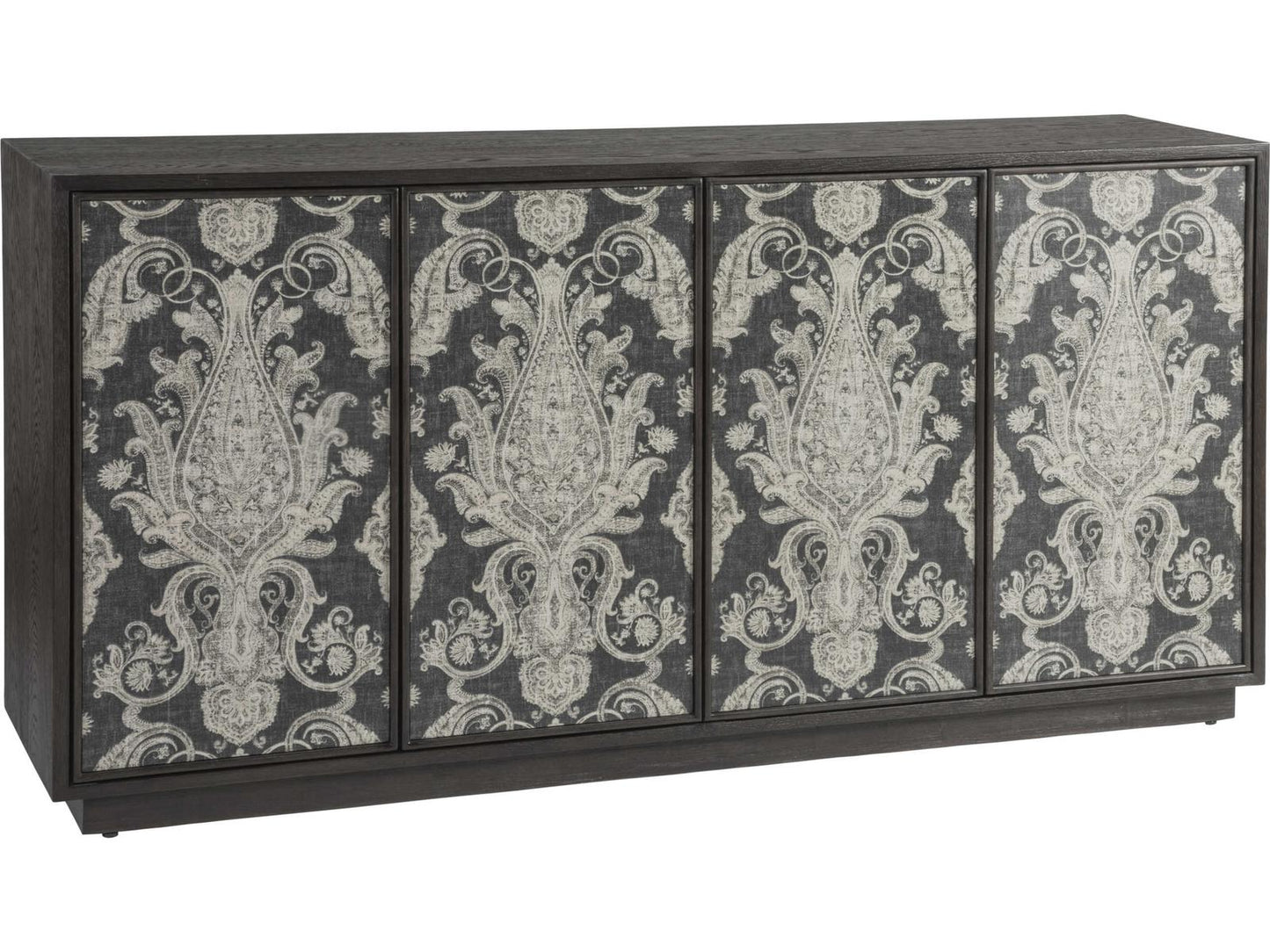 Home Venerato Media Console Mocha Brown Oak Veneer