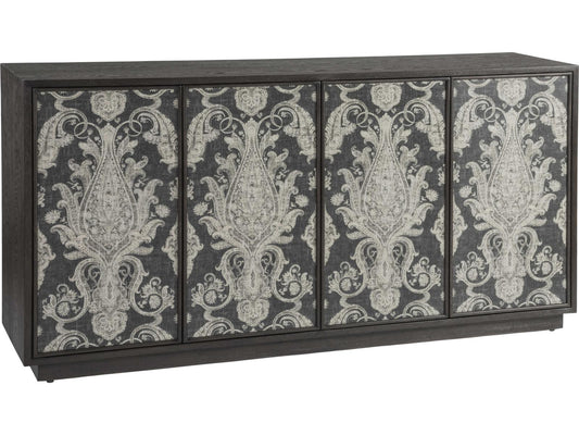 Home Venerato Media Console Mocha Brown Oak Veneer