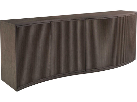 Home Signature Designs Mavericks 88 Inch Media Console in Cappuccino Gray Oak