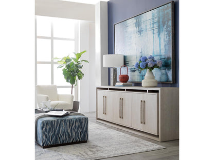 Home Mar Monte 98-Inch Long Media Console in Champagne Taupe Oak
