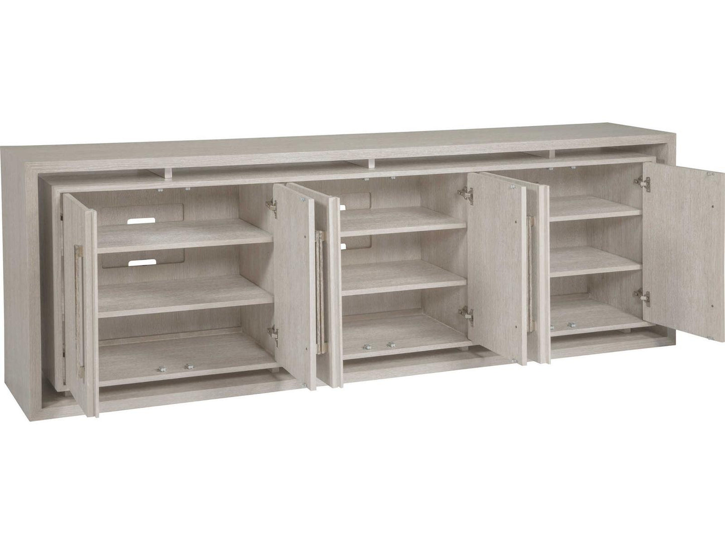 Home Mar Monte 98-Inch Long Media Console in Champagne Taupe Oak