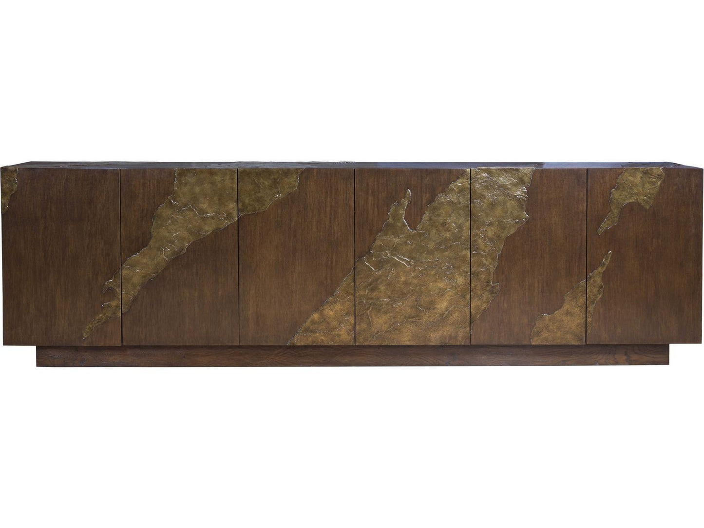 Signature Designs Contango 117 Inch Oak Wood Rich Brown Media Console