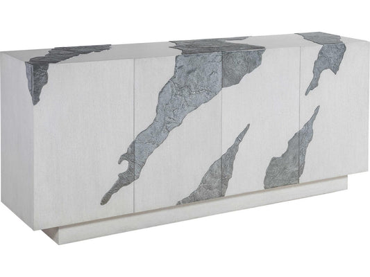 Signature Designs Contago 78-Inch Oak Wood Nordic White Media Console