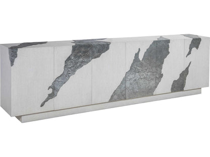 Signature Designs Contago 117 Inch Oak Wood Nordic White Media Console