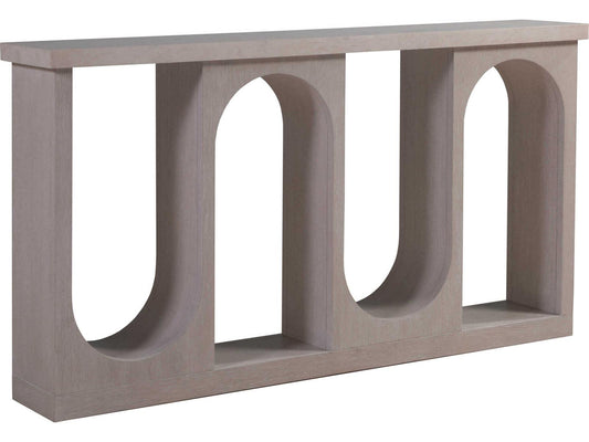 Home Solimar Contemporary Console Table with Honed Anticato Marble Top