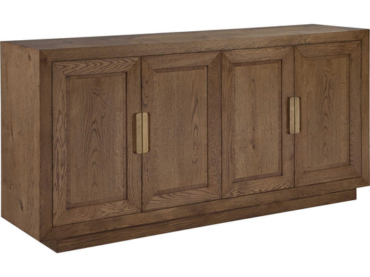 Home Barnaby Media Console in Cerused White Oak