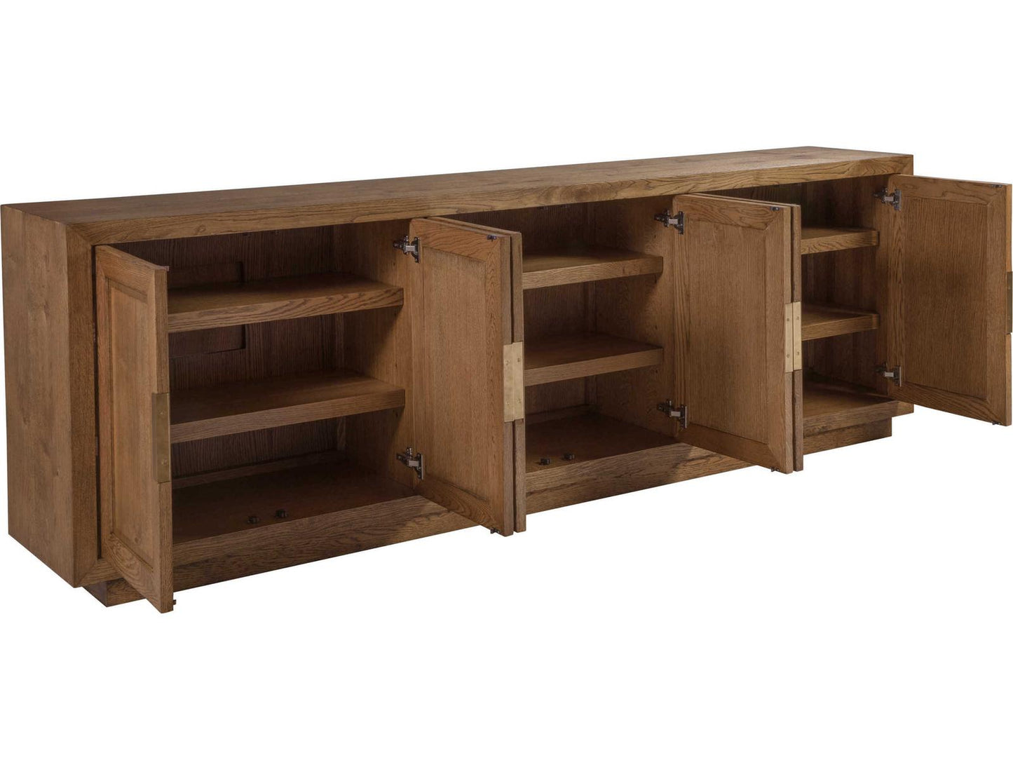 Home Barnaby Long Media Console Cerused White Oak