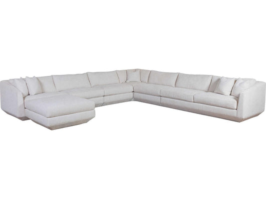 Home Veronica 6-Piece Modular Fabric Sectional Sofa with Floating Ottoman