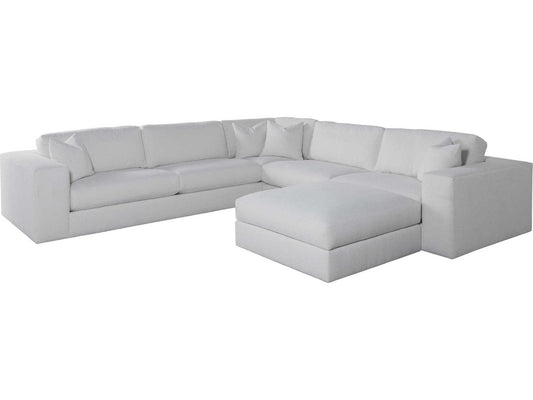 Upholstery Vivien Corner Modular Boucle Sectional Sofa in Opaline