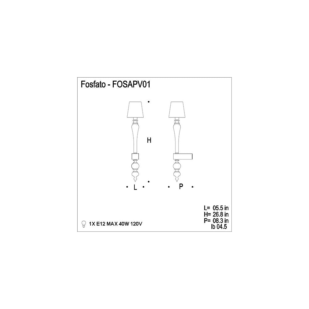 Fosfato Wall Sconce