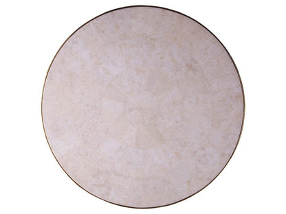 Artistica Home Crystal Stone Round Cocktail Table