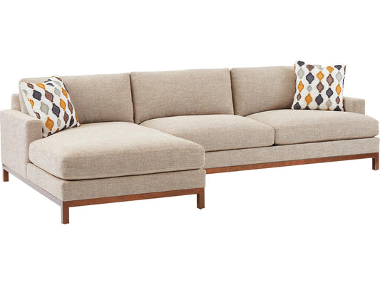 Horizon Leather Sectional Sofa in Bronze