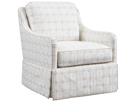Salt Creek Swivel Accent Chair with Ultra Down and Blend Down Cushions