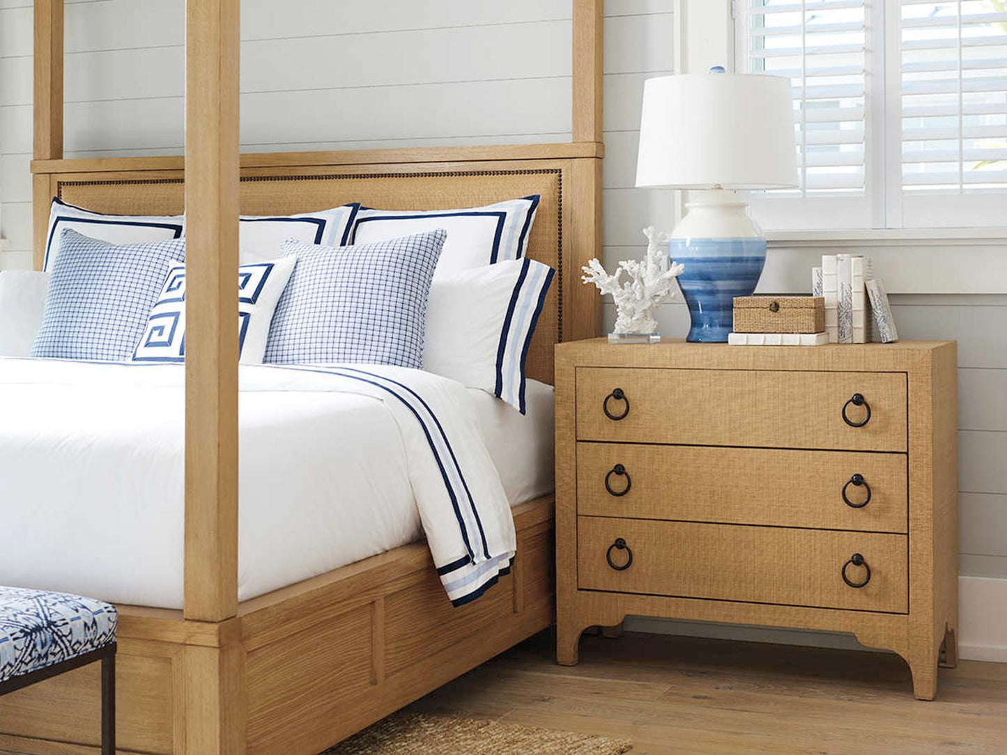 Newport Balboa 3-Drawers Brown Chest Nightstand
