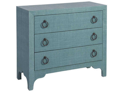 Newport Balboa Island Raffia Hall Chest in Seaglass