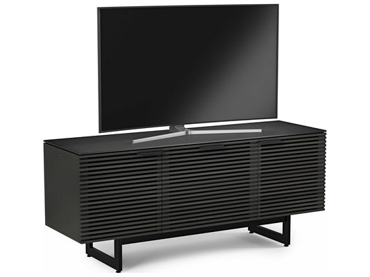 Corridor 8177 Media Console in Charcoal Stained Ash for 70 Inch TVs