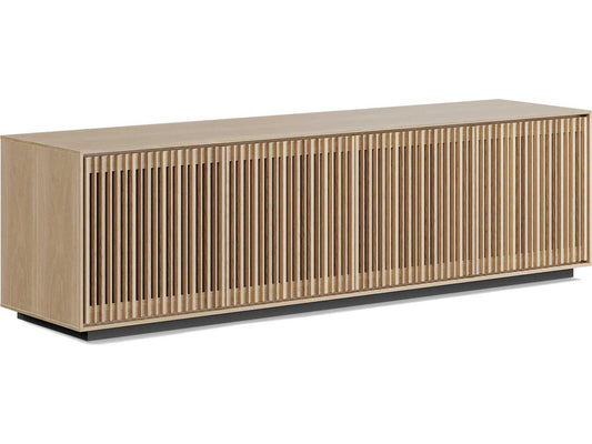 Profile 4-Door Media Storage Console in Washed Oak