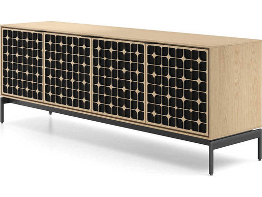 Elements 4-Door Constellation Media Console in Washed Oak