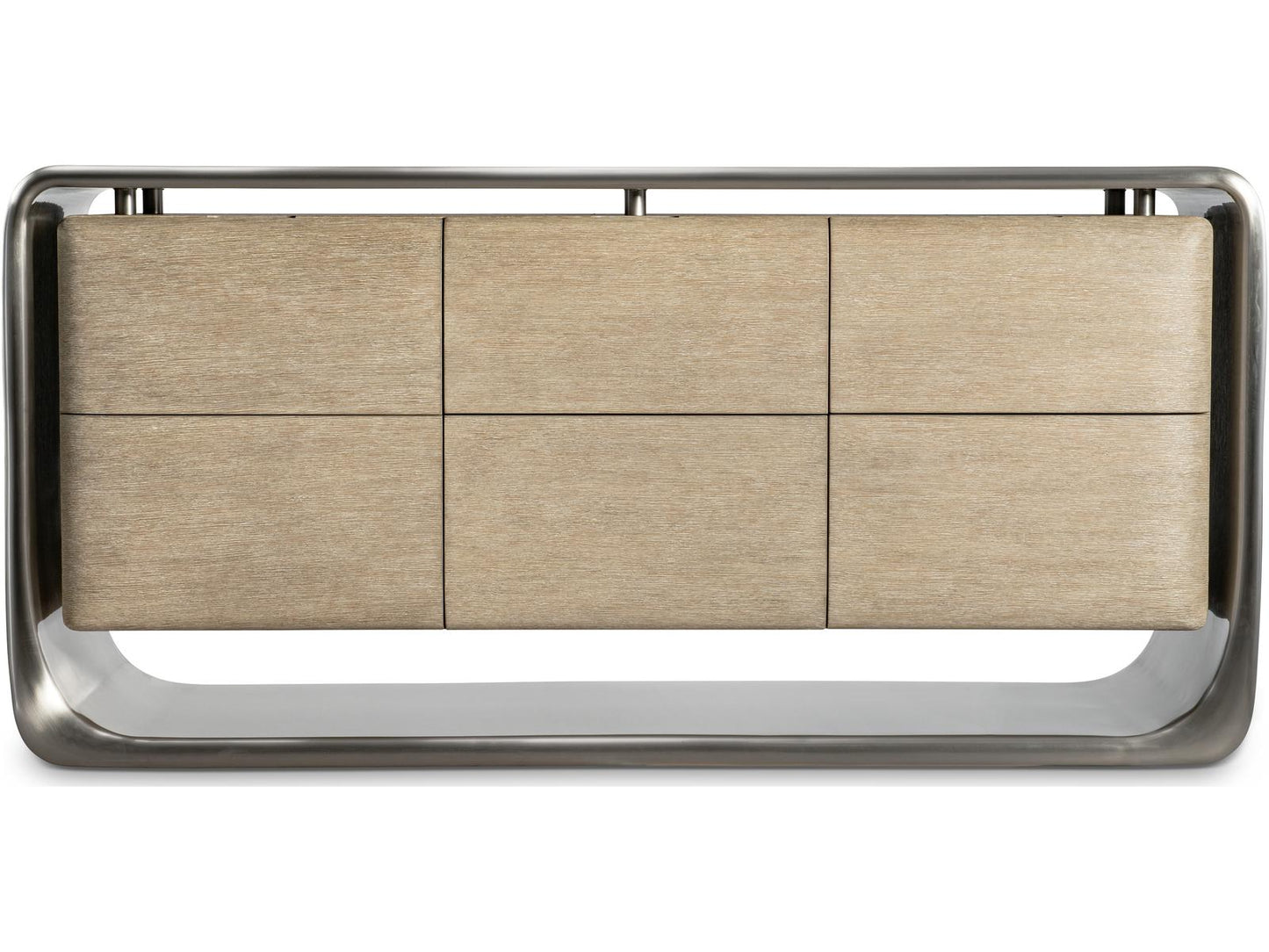 Lomond 6-Drawer Dresser in Tarnished Nickel and Trevin