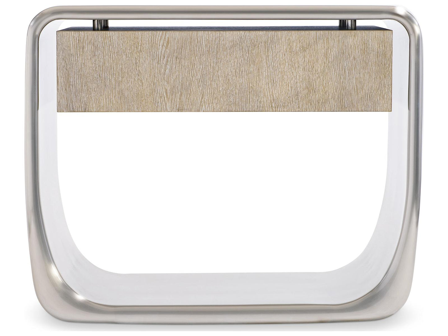 Lomond Single Drawer Nightstand with Tarnished Nickel and Trevin Finish