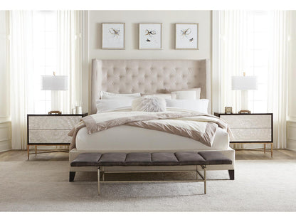 Interiors Adagio Two-Drawer Nightstand with Capiz Shell Fronts