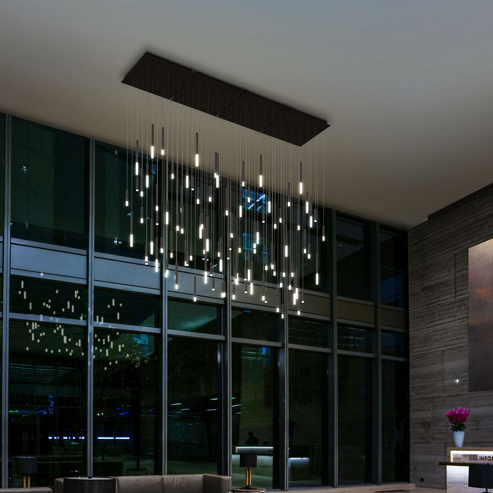 Steelos Rectangular Multi Light LED Pendant