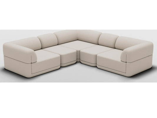 Cube Modular Corner Sectional Module Boucle Cream