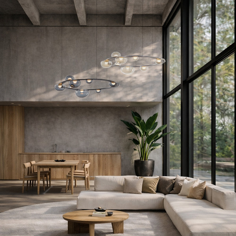 Dew Drop Circle LED Chandelier