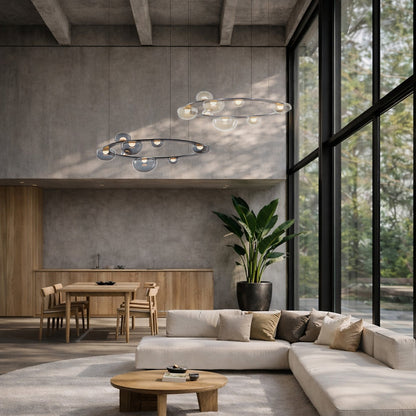 Dew Drop Circle LED Chandelier