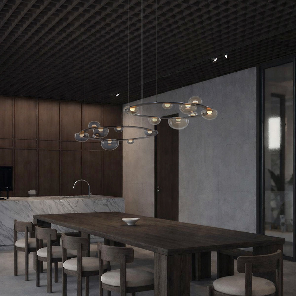 Dew Drop Circle LED Chandelier