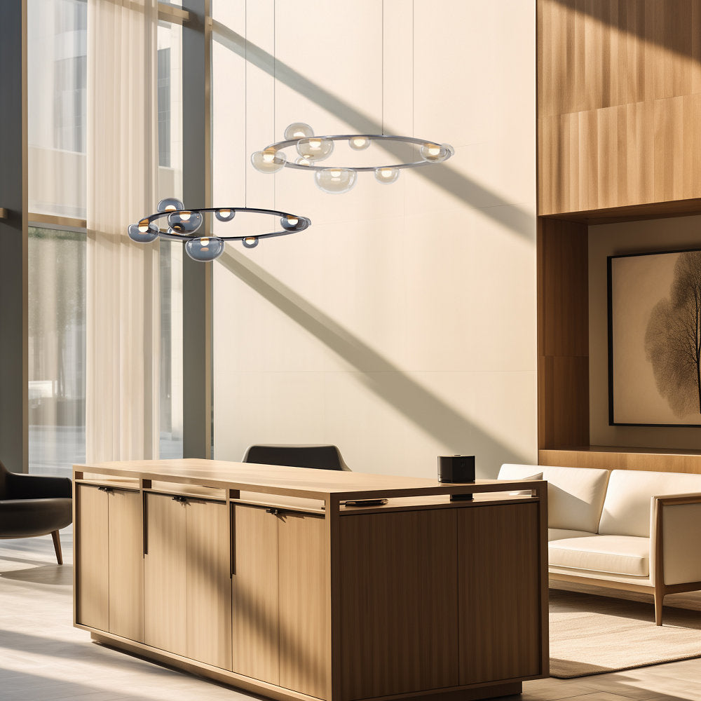 Dew Drop Circle LED Chandelier