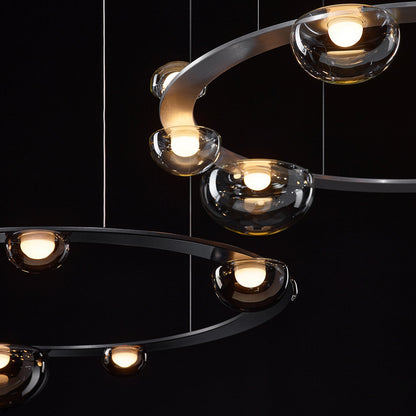 Dew Drop Circle LED Chandelier