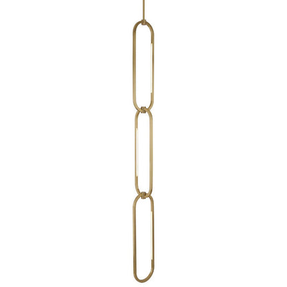 Ovalo Chain Single LED Pendant