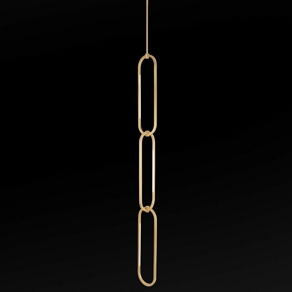 Ovalo Chain Single LED Pendant