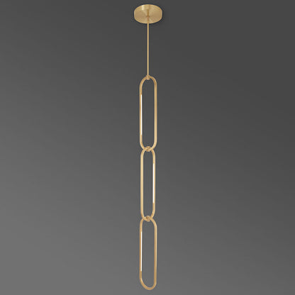 Ovalo Chain Single LED Pendant