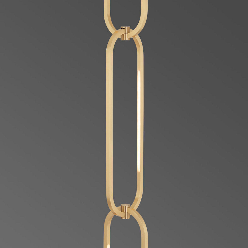 Ovalo Chain Single LED Pendant
