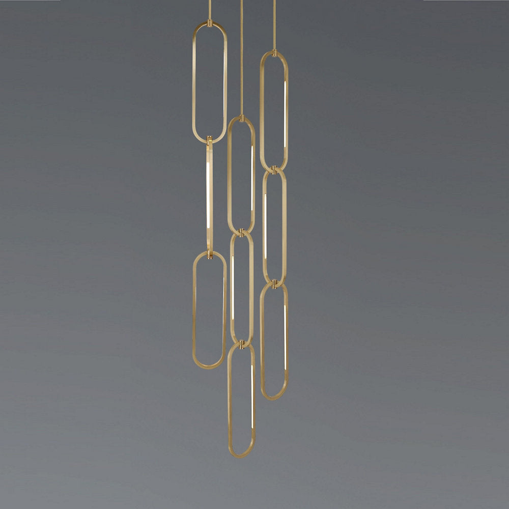 Ovalo Chain Cluster LED Pendant